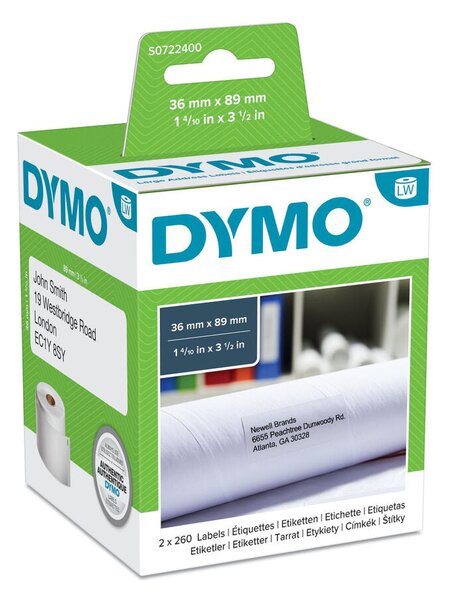 Roll of Labels Dymo S0722400 White Red Black/White