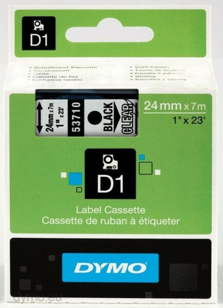 Laminated Tape for Labelling Machines Dymo S0720920 Black 24 mm