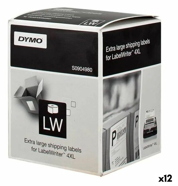 Printer Labels Dymo LW 4XL Black/White 104 x 159 mm (12 Units)