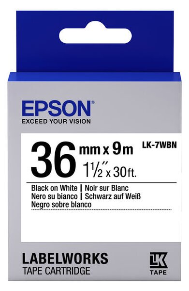 Printer Labels Epson C53S657006 Black Black/White