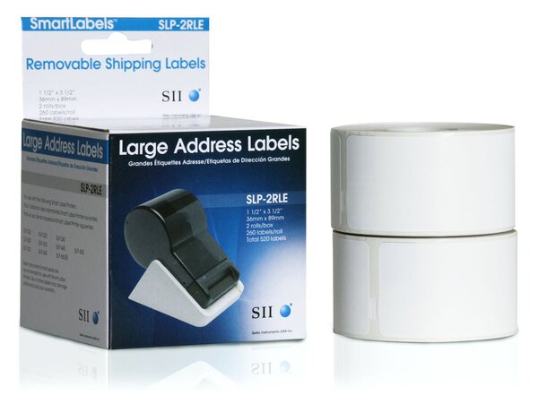 Printer Labels Seiko SLP-2RLE White 36 x 89 mm (2 Units) (520 Labels)