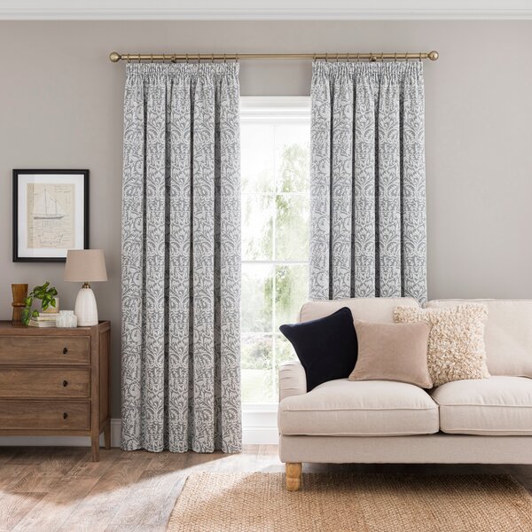 Alora Chenille Thermal Pencil Pleat Curtains