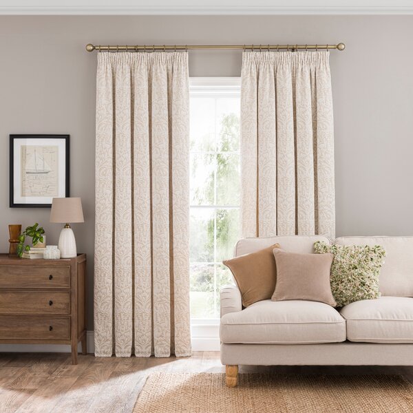 Alora Chenille Thermal Pencil Pleat Curtains