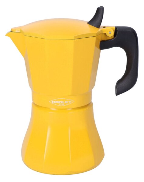 Italian Coffee Pot Oroley Petra Mustard 9 Cups