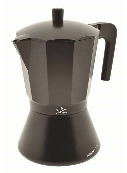 Italian Coffee Pot JATA CFI9 Black Aluminium (9 Cups)