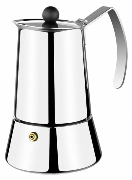 Italian Coffee Pot Monix M630004 Steel Silver 4 Cups