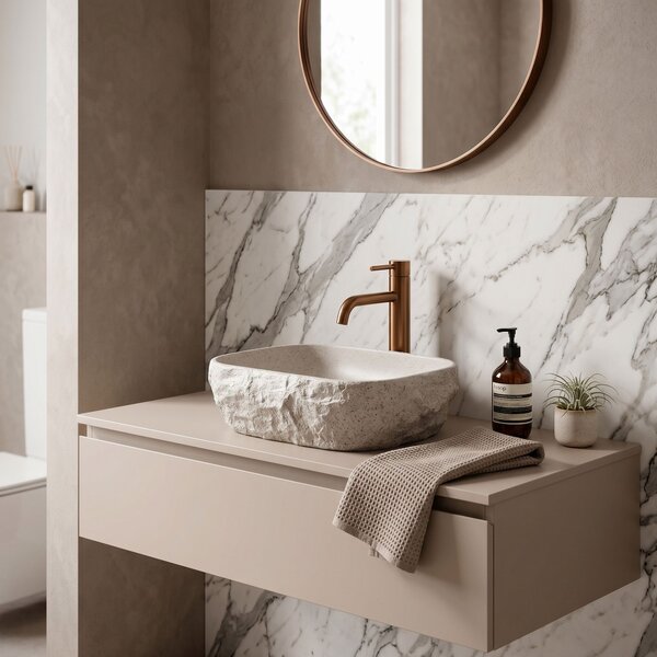 Countertop washbasin Rea Bianka