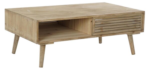 Table DKD Home Decor 99 x 59 x 38 cm Fir Natural Aluminium