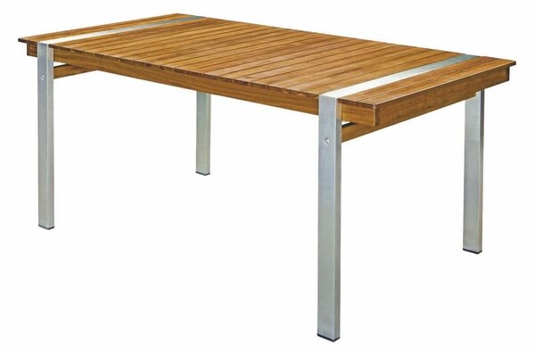 Dining Table Norah 160 x 85 x 74 cm Wood Stainless steel