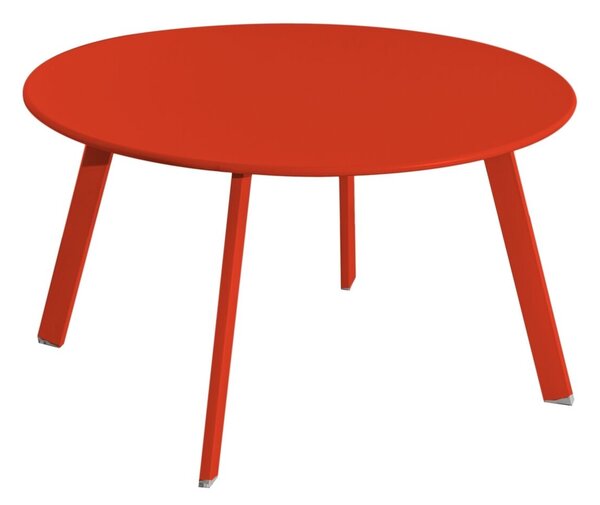 Side table Marzia Red Steel 70 x 70 x 40 cm