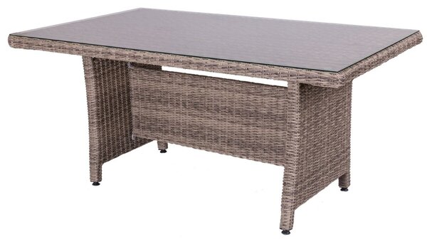 Dining Table Patsy 160 x 100 x 75 cm Crystal Rattan