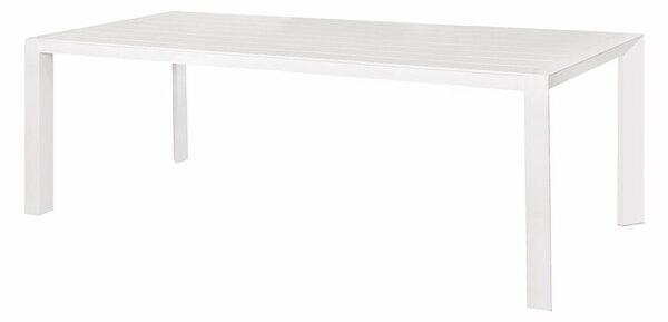 Dining Table Io White Aluminium 240 x 100 x 75 cm