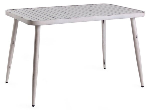 Dining Table Home ESPRIT White Aluminium 120 x 75 x 75 cm