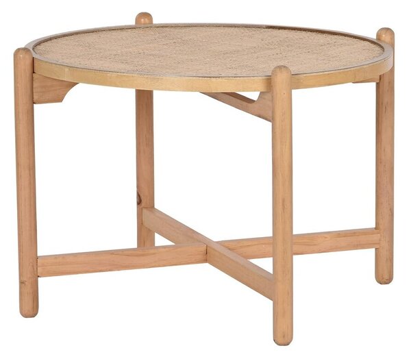 Centre Table DKD Home Decor Natural Paolownia wood 66 x 66 x 45 cm