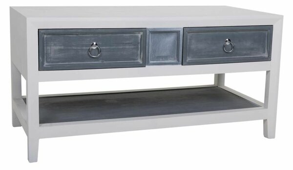 Centre Table Alexandra House Living White Grey Fir wood MDF Wood 51 x 53 x 104 cm