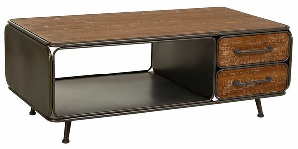 Centre Table Alexandra House Living Brown Metal Fir wood MDF Wood 64 x 46 x 120 cm