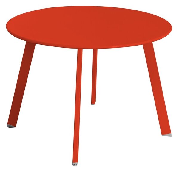 Side table Marzia 60 x 60 x 42 cm Red Steel