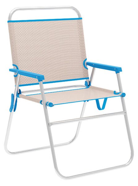 Folding Chair Marbueno Blue Beige 52 x 80 x 56 cm