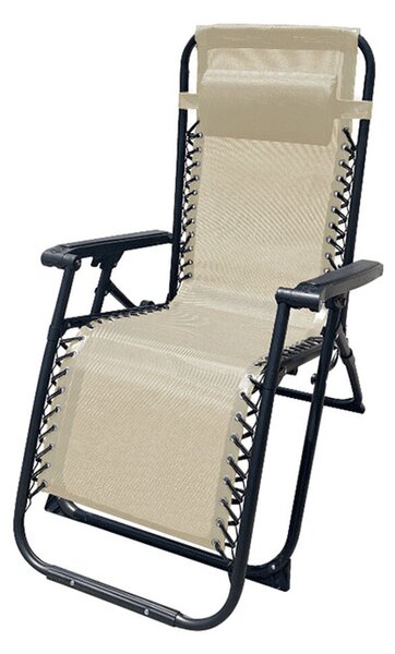 Folding Chair Marbueno Beige 90 x 108 x 66 cm