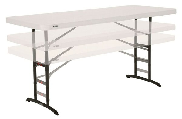 Folding Table Lifetime White Steel Plastic 183 x 91 x 76 cm