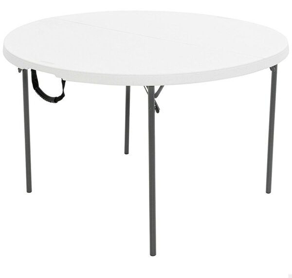 Folding Table Lifetime White 122 x 73,5 x 122 cm Steel Plastic