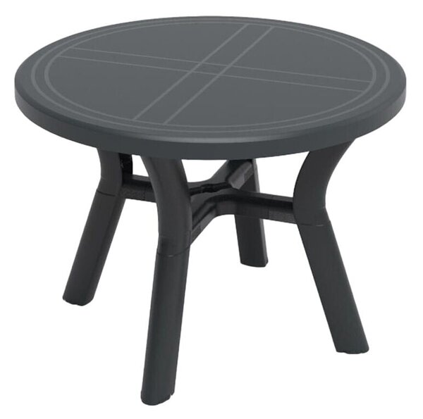 Table Resol Dalia Anthracite polypropylene 100 x 100 x 74 cm