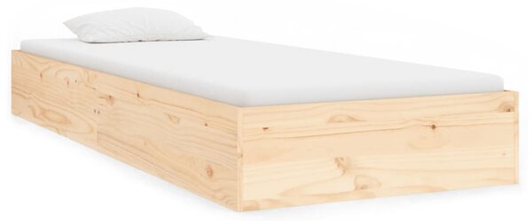 Bed Frame without Mattress Solid Wood 90x190 cm Single Single