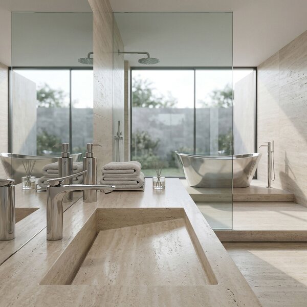 Bathroom faucet PREMIUM Rea Vision Chrome Low