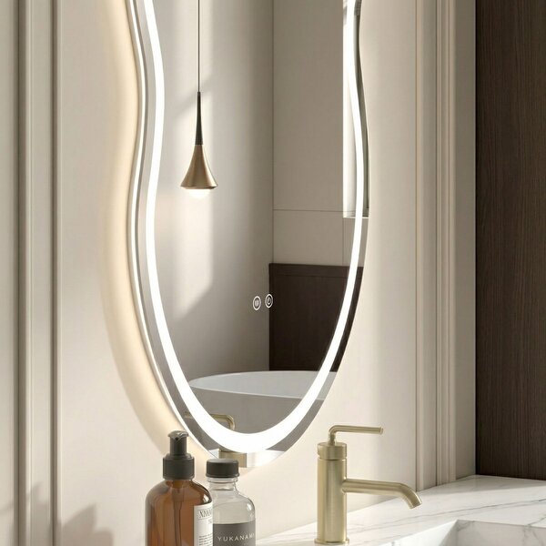 Mirror LED UNO 80x55 cm