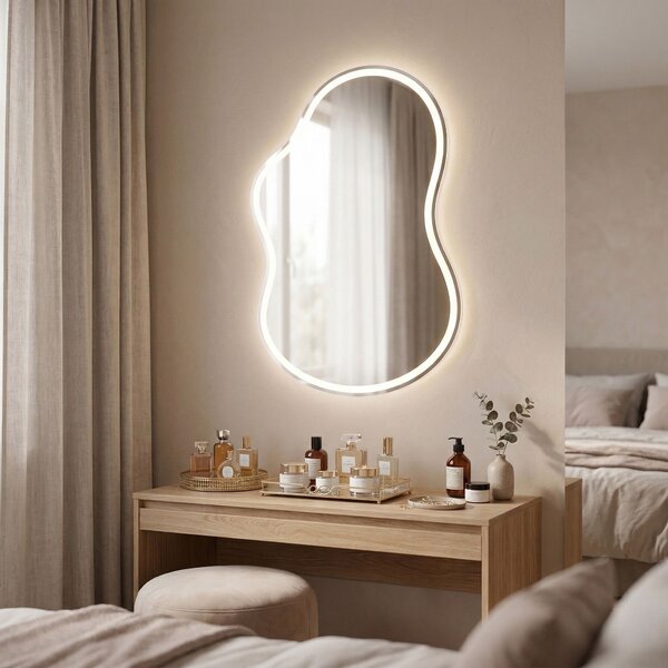 Mirror LED UNO 80x55 cm
