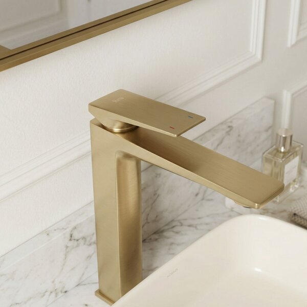 Bathroom faucet PREMIUM Rea Prime Brush Gold High