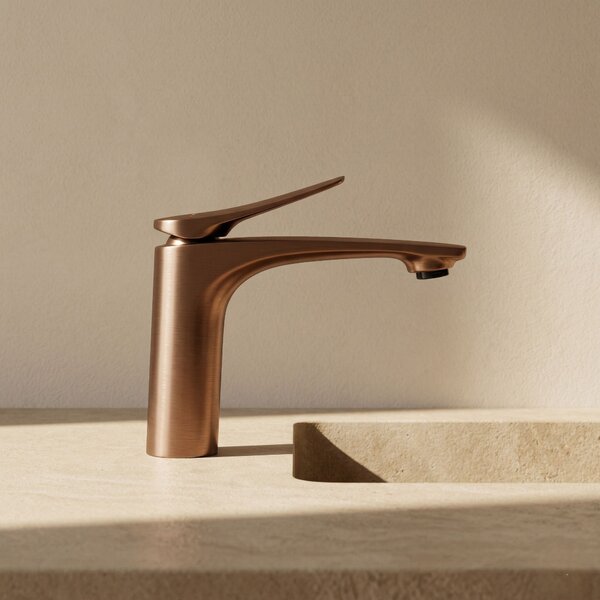 Bathroom faucet PREMIUM Rea Vision Copper Brush Low