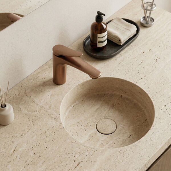Bathroom faucet PREMIUM Rea Vision Copper Brush Low