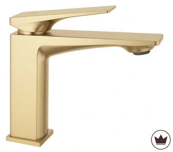 Bathroom faucet PREMIUM Rea Prime Brush Gold Low