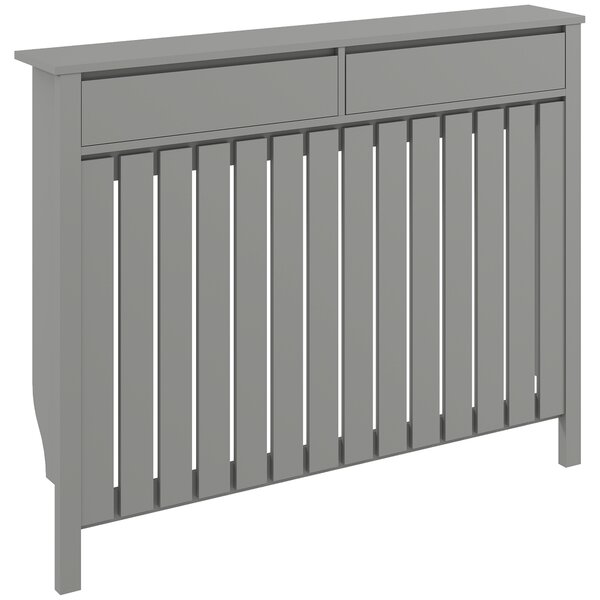 HOMCOM 93 x 119cm Modern Radiator Cover - Grey