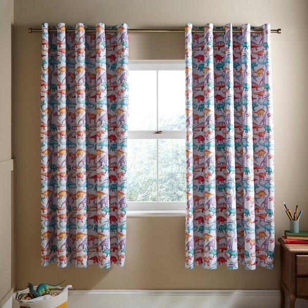 Dinosaurs Gallery Blackout Eyelet Curtains