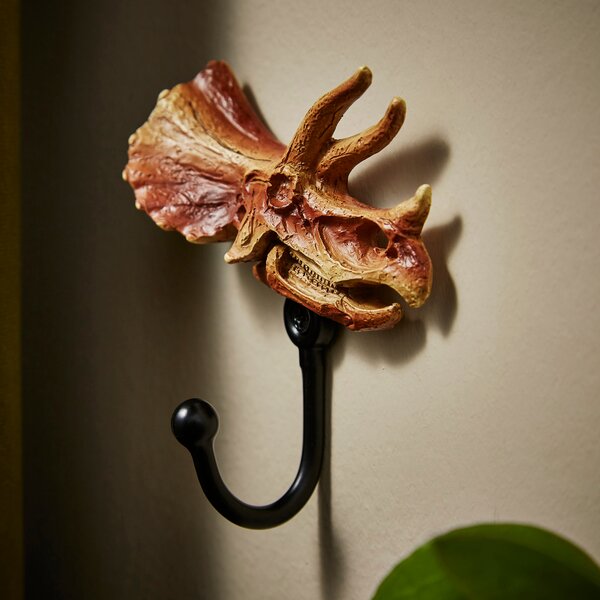 Triceratops Curtain Hook Pair