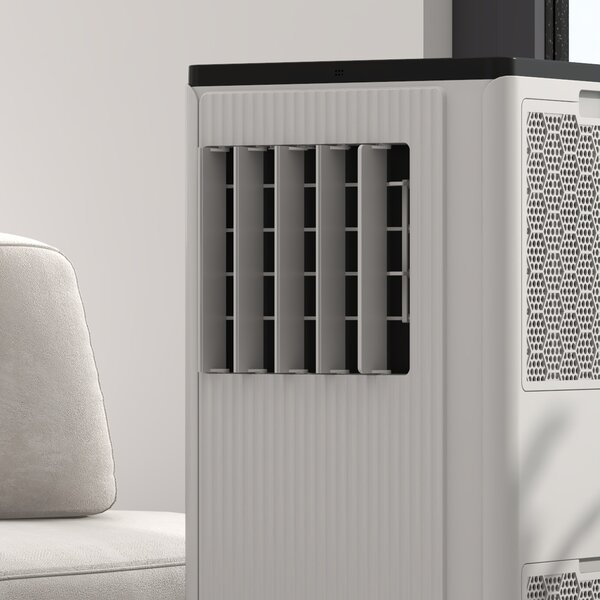 HOMCOM 9,000 BTU Mobile Air Conditioner, 20m², Smart Home WiFi, with Dehumidifier, Fan, 24H Timer, Window Kit, White Aosom UK