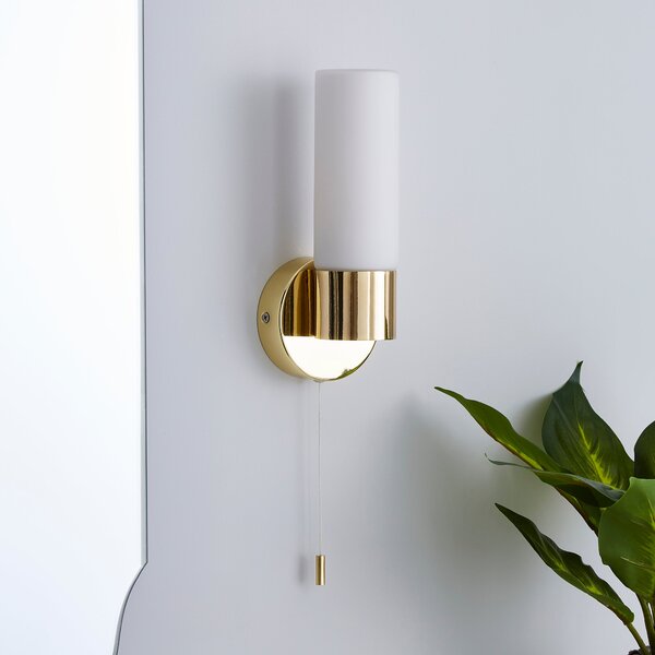 Porto Bathroom Wall Light Brass