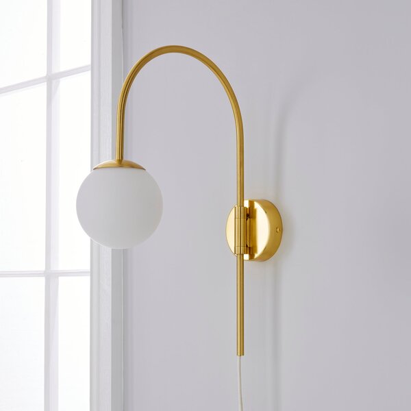 Eniola Gold Plug In Wall Light