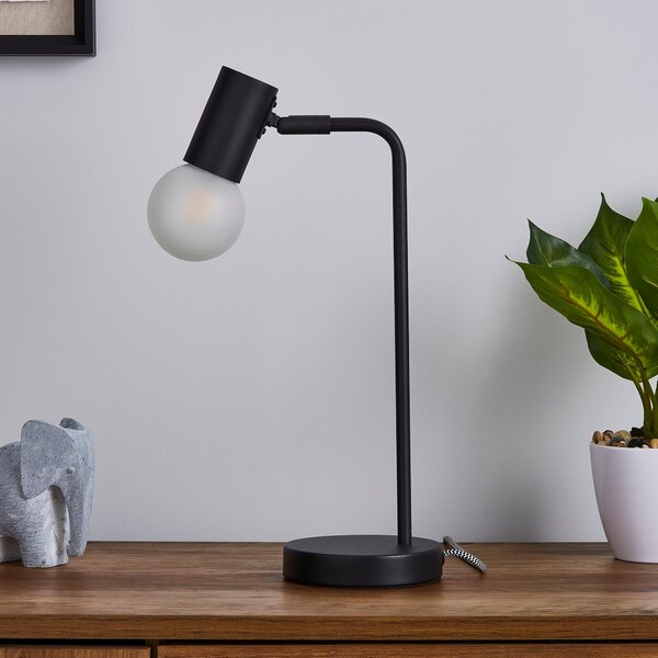 Bradford Matt Black Table Lamp