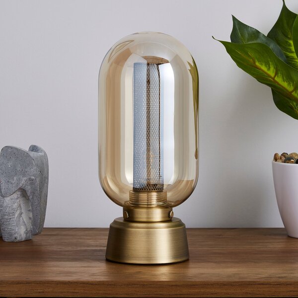 Safi Mesh Detail Touch Dimmable Table Lamp