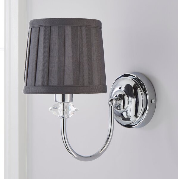 Dorma Genevieve Grey Wall Light