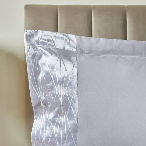 Harlow Silver Oxford Pillowcase