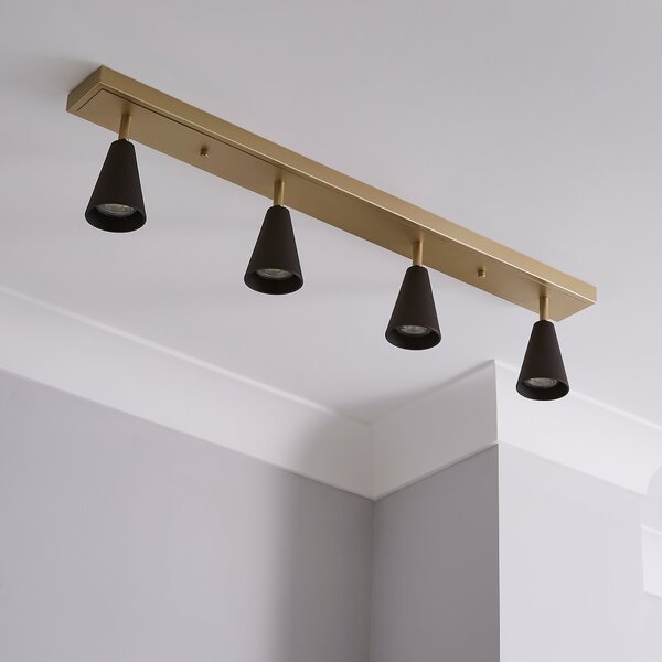 Grove 4 Light Semi Flush Spotlight Bar