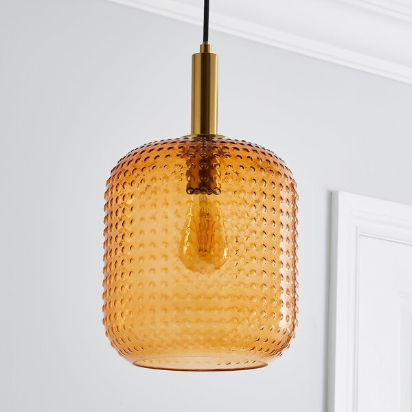 Amber Retro Pendant Light