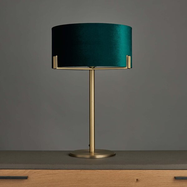 Vogue Balaton Green Velvet Table Lamp