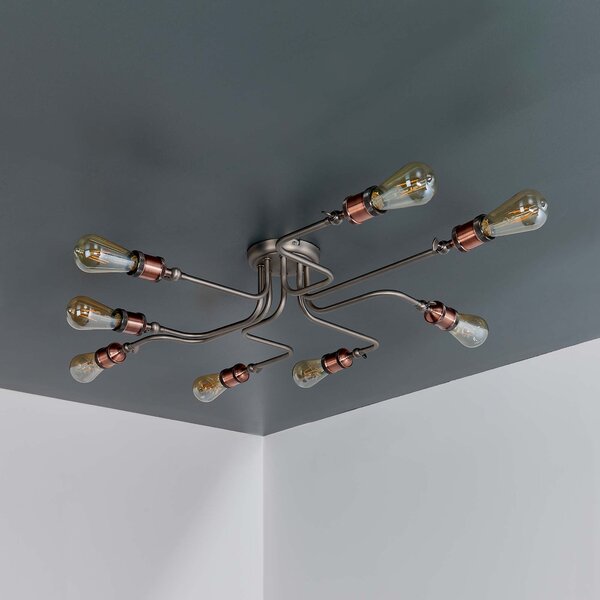 Vogue Eastville 8 Light Semi Flush Ceiling Light