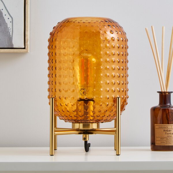 Amber Retro Table Lamp