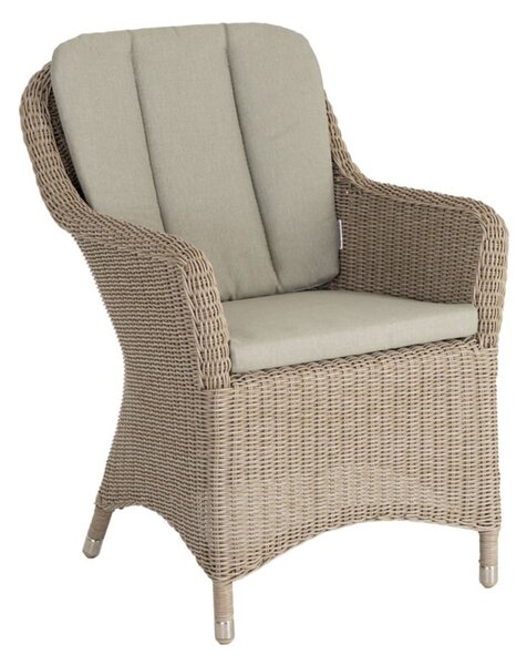 Haverhill Rattan Garden Armchair In Natural Pistachio